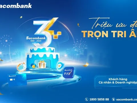 Tràn ngập ưu đãi xuyên suốt tháng 12 mừng sinh nhật Sacombank