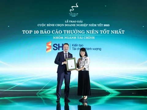 SHS lần thứ 6 được vinh danh trong Top 10 Báo cáo thường niên tốt nhất VLCA