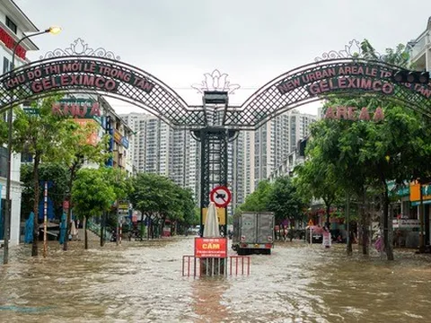 Loạt khu nhà giàu Hà Nội sắp hết khổ mỗi khi mưa lớn là ngập trong "biển nước" nhờ việc này