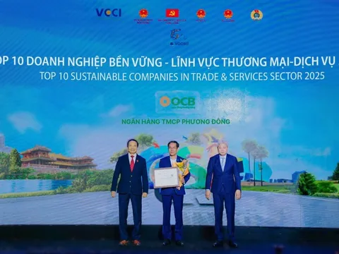OCB nhận cú đúp giải thưởng Quản trị công ty và Top 10 Doanh nghiệp Bền vững