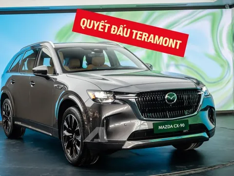 Mazda CX-90 chốt ra mắt Việt Nam tháng 4/2026: 2 tùy chọn động cơ, có bản PHEV đi 42km không cần xăng, mâm 21 inch, đối đầu VW Teramont