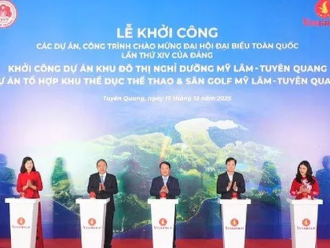 Vingroup khởi công đô thị nghỉ dưỡng suối khoáng và tổ hợp thể dục thể thao Mỹ Lâm – Tuyên Quang