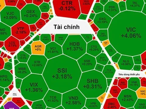 Chứng khoán ngày 19-12: Cổ phiếu họ Vingroup "tím lịm", VN-Index lại vượt 1.700 điểm