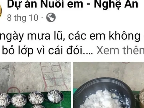 Dự án "Nuôi em - Nghệ An": Nhà trường bất ngờ nhận được tiền nhưng không rõ người gửi