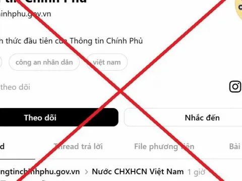 Fanpage Thông tin Chính phủ cảnh báo khẩn