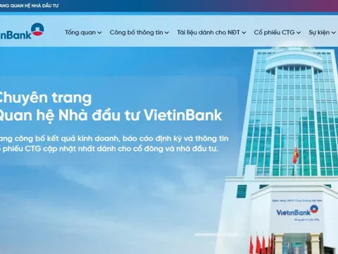 VietinBank ra mắt website Quan hệ Nhà đầu tư mới: Minh bạch kiến tạo niềm tin