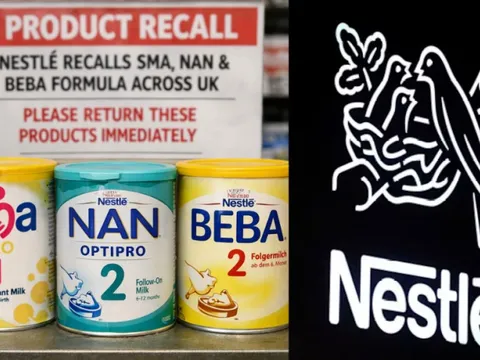 Nestle thu hồi hàng loạt sản phẩm sữa công thức trẻ em SMA, BEBA và NAN tại một số quốc gia châu Âu do có khả năng nhiễm độc tố