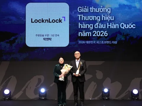 LocknLock lập cú đúp tại Giải thưởng “Thương hiệu Hàng đầu Hàn Quốc 2026”
