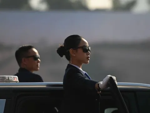 Hình ảnh ‘đặc vụ’ trong buổi tổng duyệt Lễ xuất quân bảo vệ Đại hội XIV của Đảng