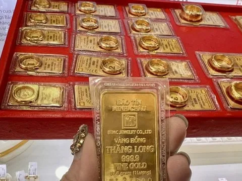 Giá vàng SJC, vàng nhẫn hôm nay 12/1 đồng loạt tăng mạnh