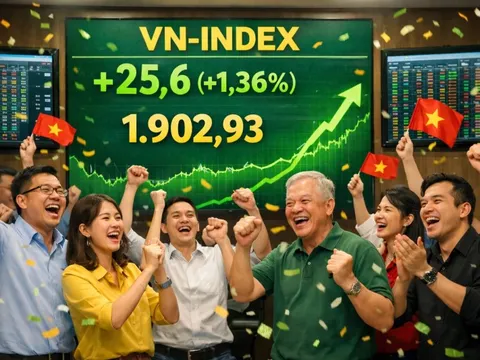 Niềm vui đầu năm: VN-Index lần đầu vượt 1900 điểm