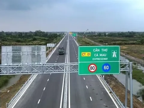 Đường cao tốc Cần Thơ – Cà Mau hơn 110 km thông xe toàn tuyến