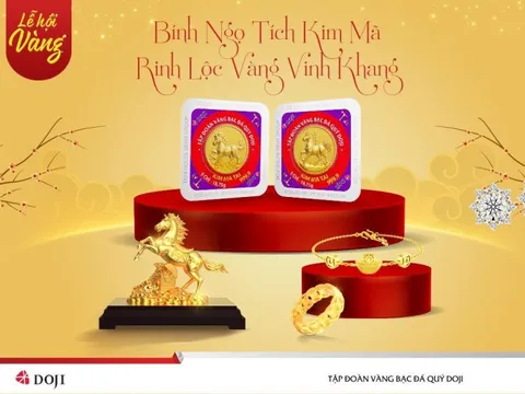 DOJI ra mắt BST vàng 24K Kim Mã mừng xuân Bính Ngọ 2026