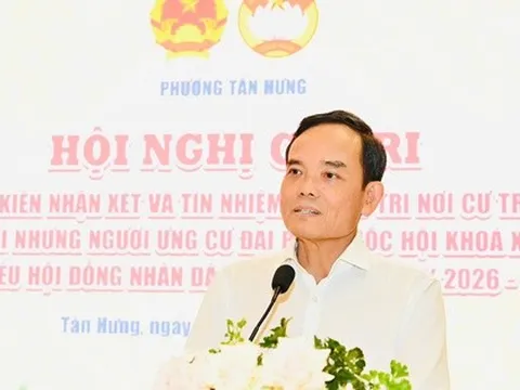 Cử tri tín nhiệm 100%, giới thiệu ông Trần Lưu Quang ứng cử đại biểu Quốc hội