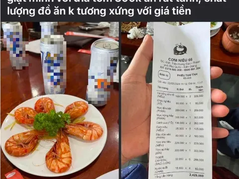 Đĩa tôm sú 6 con giá 300.000 đồng ở Phú Quốc: Động thái của chủ quán, người đăng bài khoá tài khoản