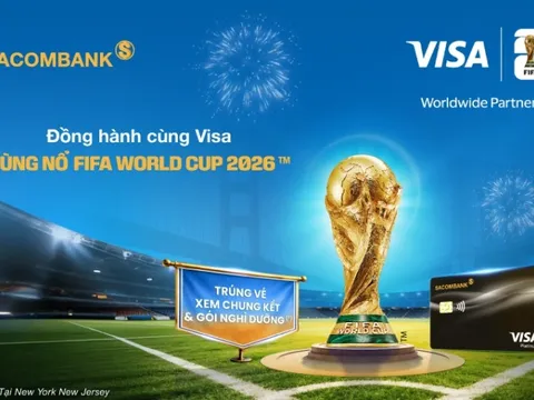 SACOMBANK, đồng hành cùng Visa du lịch Mỹ trọn gói và xem FIFA World Cup 2026™ với thẻ SACOMBANK Visa