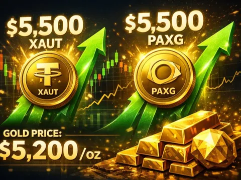 “Vàng số” tăng vọt lên 5.500 USD khi Mỹ và Isarel tấn công Iran