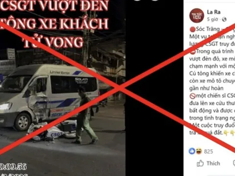 Sự thật thông tin 2 chiến sĩ CSGT thương vong do truy đuổi người vi phạm giao thông