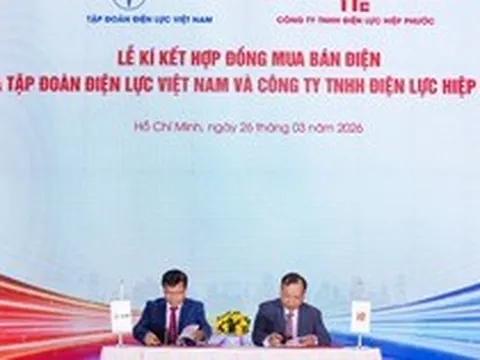 EVN ký hợp đồng mua bán điện cho dự án Nhà máy điện LNG Hiệp Phước