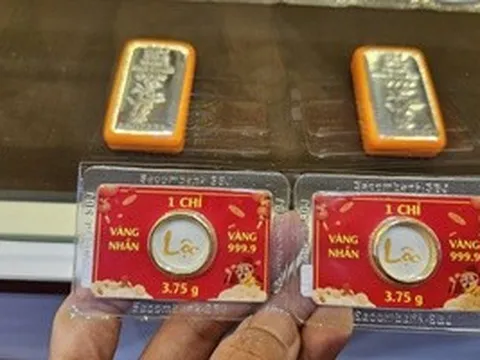 Cuối ngày 27-3, Công ty SJC, Bảo Tín Minh Châu, Bảo Tín Mạnh Hải tăng giá bán vàng miếng, vàng nhẫn