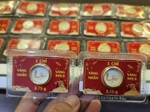 Cuối ngày 31-3, giá vàng nhẫn trơn giảm nhanh