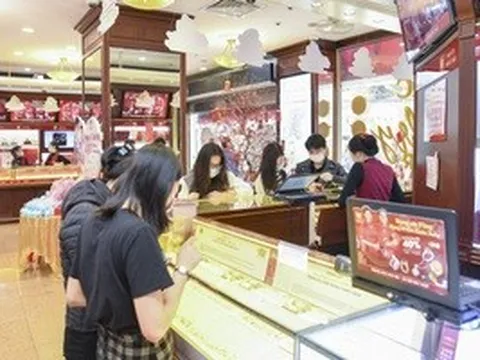 Sáng 6-4, giá vàng nhẫn trơn tại Bảo Tín Minh Châu giảm cả triệu đồng