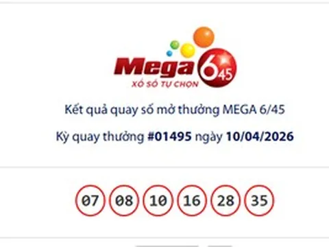 Xổ số Vietlott có vé Mega 6/45 trúng giải Jackpot hơn 79,1 tỉ đồng