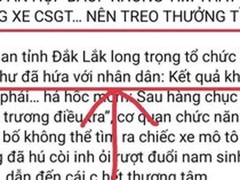 Công an Đắk Lắk cảnh báo thông tin giả mạo về vụ nam sinh lớp 12 tử vong
