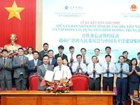 Quảng Trị ký kết hợp tác với Tập đoàn Thái Bình Dương của Trung Quốc