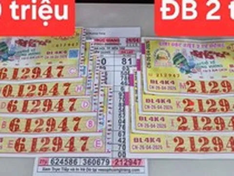 Chiều 27-4, lộ diện nơi trúng 3 giải độc đắc xổ số miền Nam