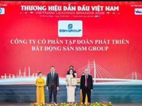 SSM Group được vinh danh Top 10 thương hiệu bất động sản dẫn đầu Việt Nam 2026