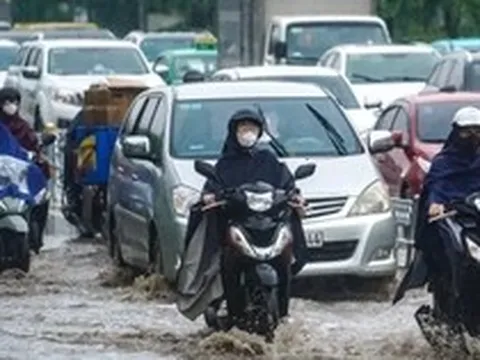 Không khí lạnh tràn xuống, miền Bắc tiếp tục mưa to
