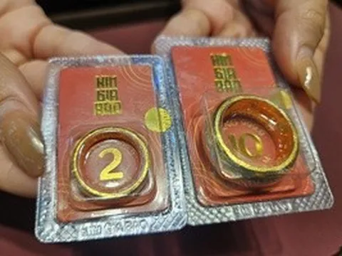 Sáng 6-5, giá vàng miếng SJC, vàng nhẫn tăng 2,5 triệu đồng/lượng