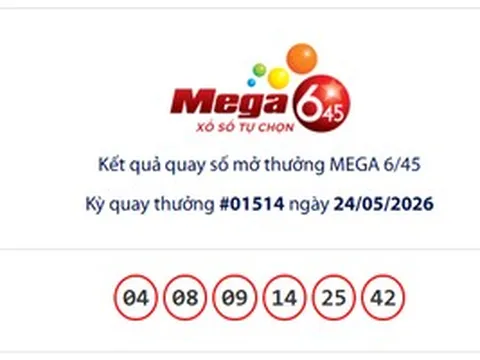 Ngày 24-5, xổ số Vietlott có vé trúng giải Jackpot