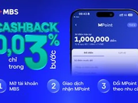 MBS “chơi lớn” tung đặc quyền “cashback” khiến chứng sĩ đứng ngồi không yên