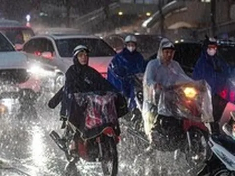 Chiều tối nay, miền Bắc mưa lớn