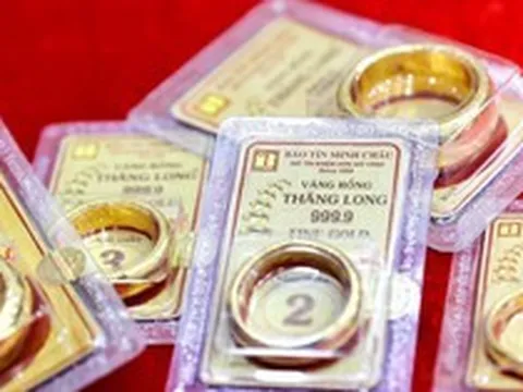 Giá vàng nhẫn trơn, vàng miếng chiều tối 10/6 tiếp tục giảm