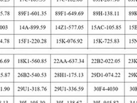 121 chủ xe máy, ô tô mang biển kiếm soát sau khẩn trương nộp phạt nguội theo Nghị định 168 trong danh sách mới nhất