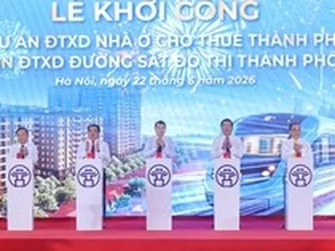 Thủ tướng dự lễ khởi công 5 tuyến đường sắt, 3 dự án nhà ở cho thuê tại Hà Nội với tổng vốn hơn 1,3 triệu tỷ đồng