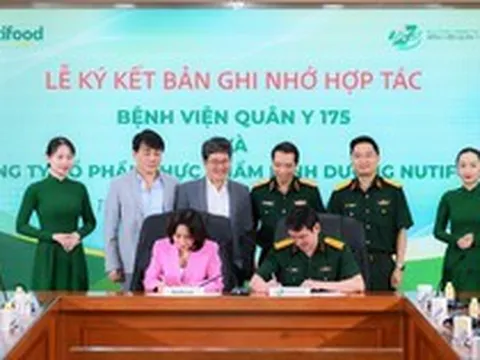 Nutifood và Bệnh viện Quân Y 175 hợp tác phát triển các giải pháp dinh dưỡng