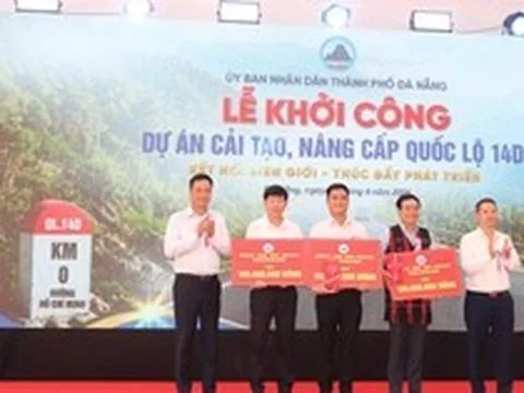 Khởi công dự án hơn 4.500 tỉ đồng nâng cấp Quốc lộ 14D ở Đà Nẵng