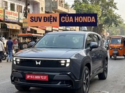 SUV điện Honda 0 Alpha lăn bánh trên đường phố: Kiểu dáng gây tranh cãi, màn hình giải trí to như xe Trung Quốc, dễ ra mắt năm sau