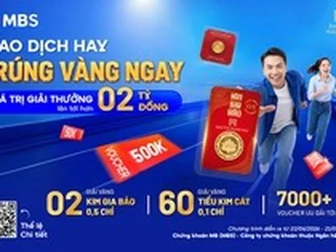 MBS tung “cú nổ lớn” giữa mùa đầu tư: tặng vàng và loạt voucher ưu đãi lên đến hơn 2 tỷ đồng!