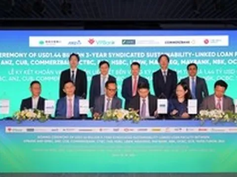 VPBank ký kết khoản vay hợp vốn liên kết bền vững đầu tiên trị giá 1,44 tỷ USD
