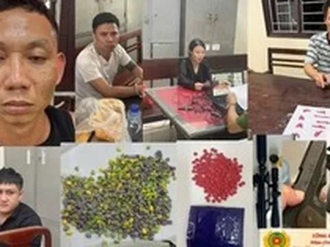 Các mũi trinh sát đồng loạt khám xét, bắt Vũ Văn Bốn SN 1986 cùng 93 đối tượng