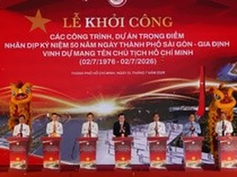 TP.HCM khởi công 8 dự án hơn 253.000 tỷ kỷ niệm 50 năm thành phố mang tên Bác