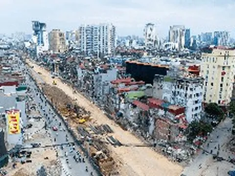 Siêu tuyến đường 7.200 tỷ dài 2,2 km đi qua giữa trung tâm Hà Nội sắp đạt cột mốc quan trọng