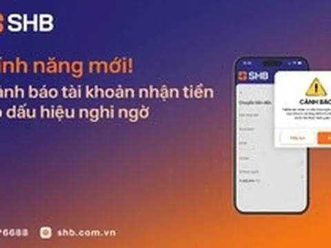 SHB bổ sung lớp cảnh báo rủi ro trong giao dịch chuyển tiền điện tử