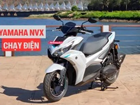 Yamaha NVX bản thuần điện mở bán: Kiểu dáng y hệt xe xăng, 'hy sinh' cốp để đặt pin, đi được 117 km/sạc