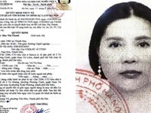 Ra quyết định truy nã Đào Thị Thanh SN 1982